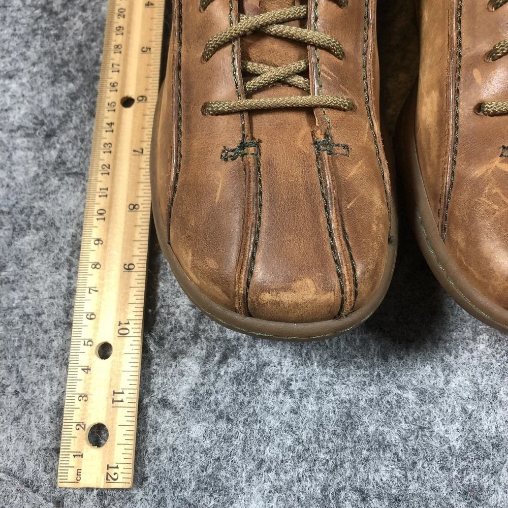 Born Shoes Womens‎ Size 7 38.5 Brown Leather Lace Up Comfort Sneakers Casual
